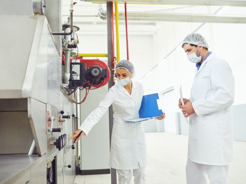 Water UV disinfection compliant with HACCP standards